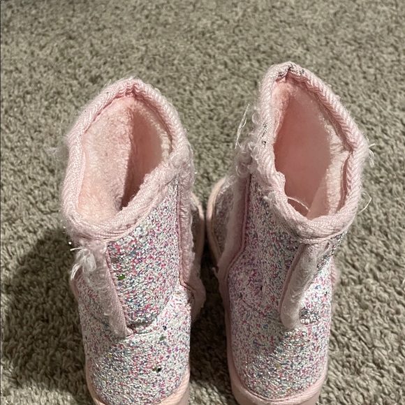 FabKids Pink Sparkle Boots - Picture 2 of 2